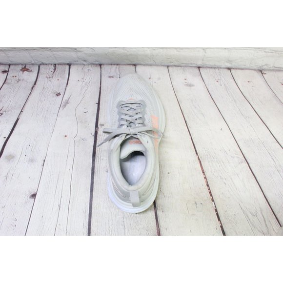 Hoka One One Bondi 8 White Mesh Breathable Running Sneaker Shoes 7 B - Picture 6 of 9